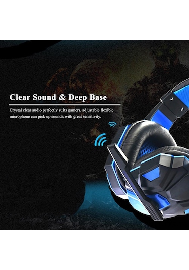 Fosenze Kırmızı Usb+3.5mm Oyuncu Kulaklığı, Mikrofonlu, Led Işıklı, Ses Kontrolü, Pc Uyumlu, 40mm Hoparlör