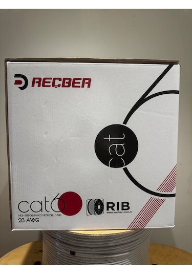 Reçber Cat 6 Halogen Free U/utp Sl400 23 Awg 305 Metre Turuncu