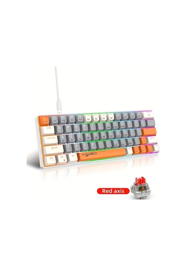 Fastbuy Mini Mekanik Klavye, Dizüstü & Mac Uyumluluğu, Kompakt Tasarım, Windows, Kablolu