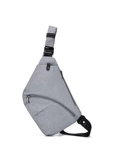 Erkek Ve Kadınlar İçin Şık Ve Pratik Su Geçirmez Çapraz Body Bag, Spor Ve Günlük Kullanım İçin Modüler Omuz Çantası, Seyahat Ve Outdoor Aktivitelerine Uygun Dayanıklı Sırt Çantası Gri