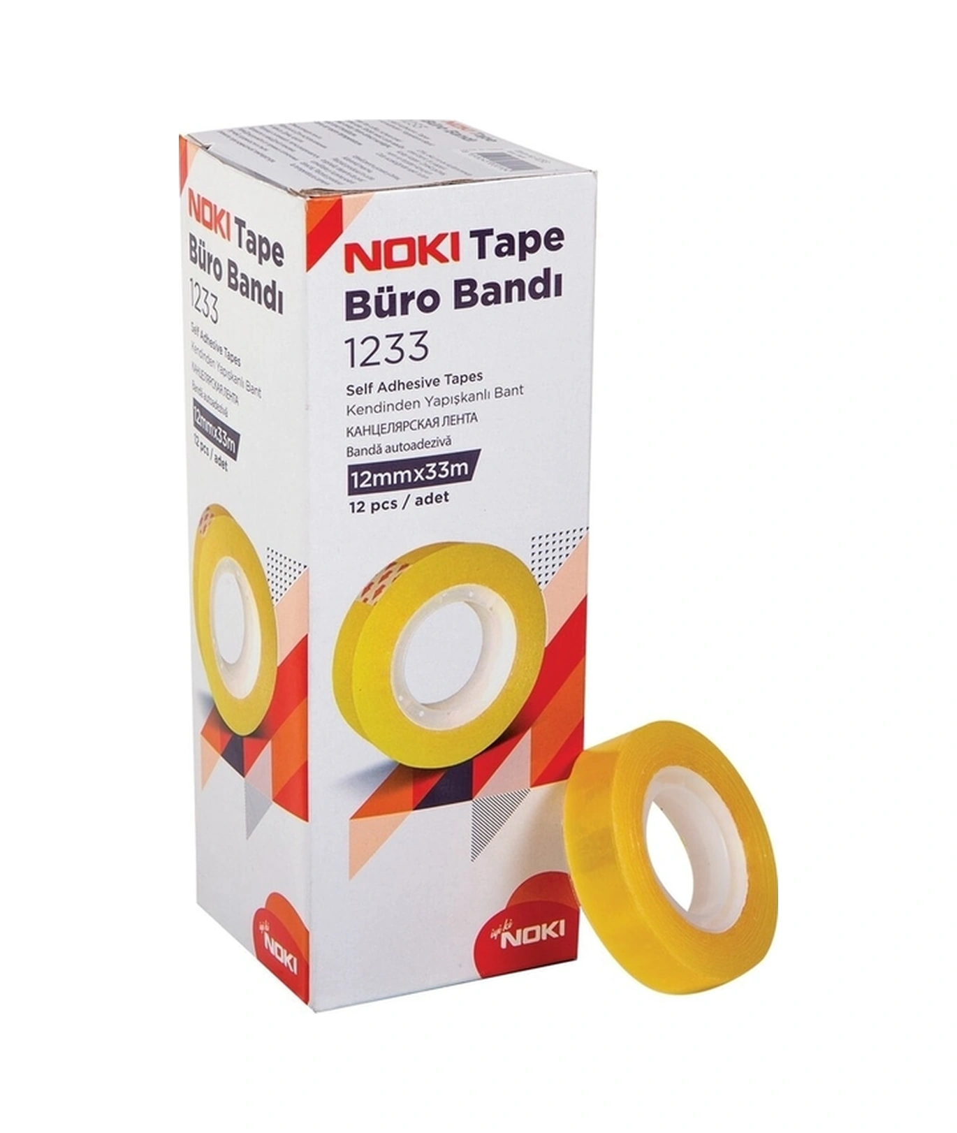 50 Paket 600 Adet 12mmx33m Şeffaf Büro Bandı Para Bandı Diğer