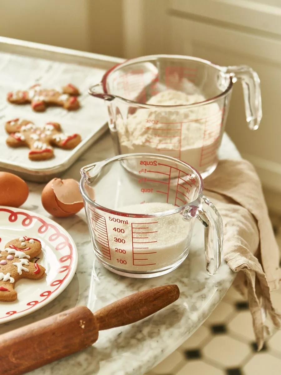 Roomi Mutfak İçin Ölçü Kabı 1 Litre Cam 181365247 Beyaz