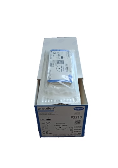 Propılen 5/0 20mm 3/8 75cm Keskın P2213 4 Adet