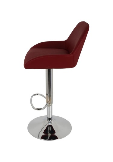 Bürocci Texas Bar Taburesi - Kahverengi Deri - 9506S0121 Çok Renkli