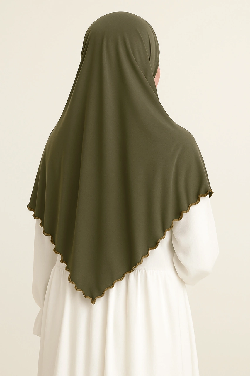 Mim Eşarp Enba Premium Jersey Sandy Şal - 75x190 Cm Haki