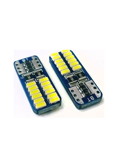 Femex Premium Beyaz Ampul T10 24 Smd 4014 Chip Mini Yassı Led Aktif Canbus
