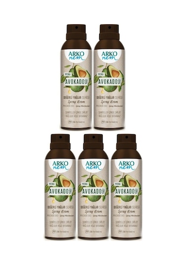 Arko Nem Değerli Yağlar Avokado Sprey Krem 5 x 150 ML