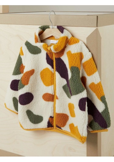 Name It Dik Yaka Çok Renkli Kız Çocuk Polar 13221505 001