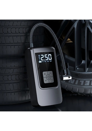 Xuweiwei Kablosuz Taşınabilir Hava Kompresörü Araba Lastik İnflatör 150 Psı Dijital Ekran Usb Şarj