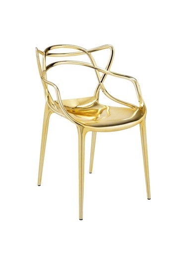 Masters Metallic Sandalye, Philippe Starck Tasarımı, Red Dot Ve Good Design Ödüllü Altın
