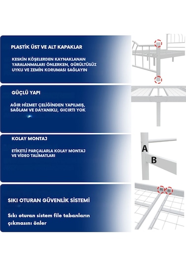 Aksviva Bella Çift Kişilik Ferforje Karyola