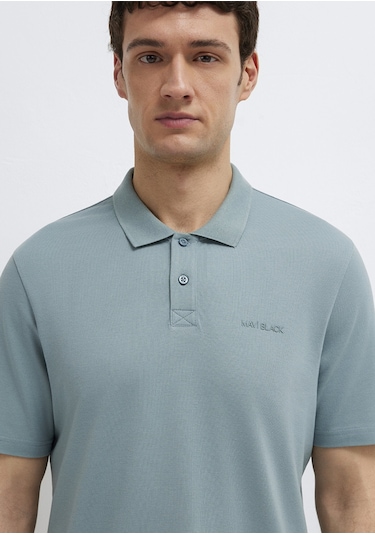 Mavi - Gri Polo Tişört 0611837-70118