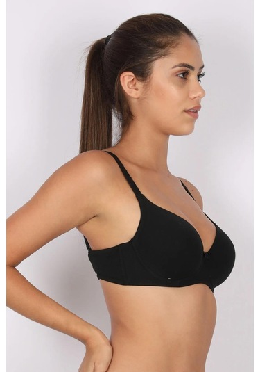 Moonlight 2135 Siyah Pamuklu Balensiz Sütyen 001