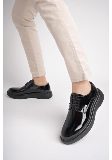 Muggo Smith Garantili Günlük Klasik Hakiki Deri Casual Rahat Ortopedik Kalın Taban Erkek Ayakkabı Siyah - Buz Muggo Smith Garantili Günlük Klasik Hakiki Deri Casual Rahat Ortopedik Kalın Taban Erkek Ayakkabı Siyah - Buz