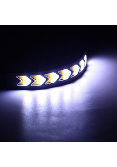 2 Adet 12 V Araba Led Şeritler Drl Gündüz Çalışan Dönüş Sinyali Işıkları Kamyon Lambaları