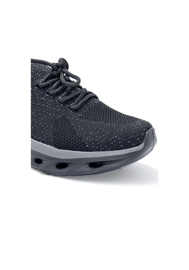 Bulldozer 020 Memory Foam İç Taban Comfort Günlük Kadın Spor Ayakkabı Siyah Siyah