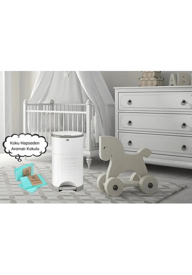 Bamm Bamm Korbell Uyumlu 2250 Bez Kapasiteli Poşet + Siyah Taşıma Kapsülü