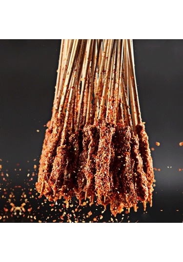 Pazly Barbekü Aksesuarları 8 Parçalı Set Çok Renkli Şiş, Klips, Bambu, Folyo, Eldiven Çok Renkli