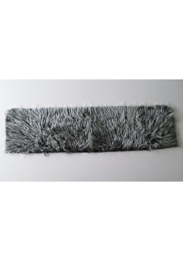 Araç Torpido Üstü Peluş Kumaş Siyah Beyaz 150X40 Cm