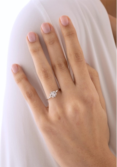 0,44 Karat Tasarım Pırlanta Yüzük-773