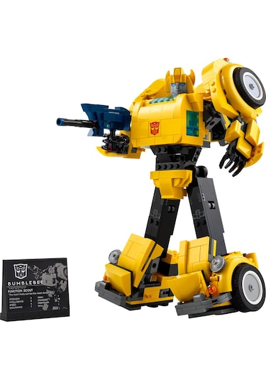 LEGO® Icons Transformers Bumblebee 10338 - Yetişkinler İçin Koleksiyonluk Robot Aksiyon Figürü Yapım Seti (950 Parça)