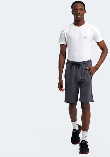 Slazenger KAARLO Erkek Cepli Koyu Gri Şort