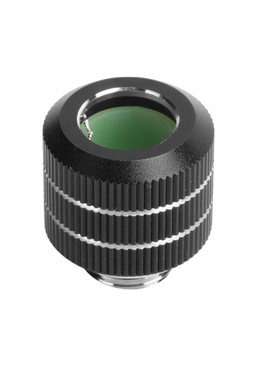 Xindoker Freezemod 12mm Petg/pmma Demir Boru Bağlantısı, Silikon Halka İle 20kg Düşme Engeli, G1/4 Erkek Diş, Bakır Gövde Siyah Hygkn-b12m