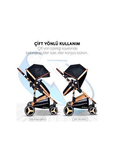 Baby Home 945 Paris Travel Sistem Bebek Arabası Puset Anne Yanı Sepet Beşik