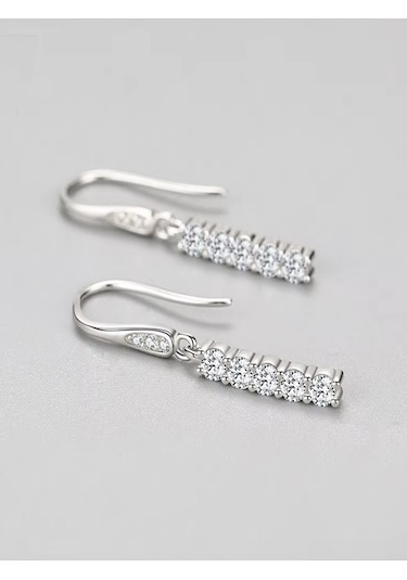 Brezza Lusso Jewelry Timeless Series Işık Dansı Çengelli Kadın Gümüş Küpe Gümüş