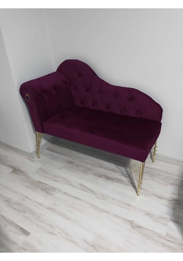 Metalda Josefin Bench Koltuk Berjer Gold Seri Mor