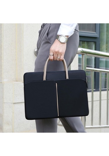 Sones 13 - 13,3 İnç Oxford Kumaş Dizüstü Bilgisayar Çantası Erkek Kadın Pu Saplı Evrak Çantası Diğer