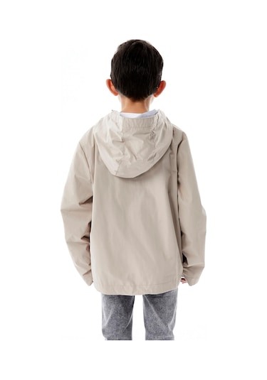 Benitto Kids Erkek Çocuk Kapüşonlu Mevsimlik Yağmurluk 51366 Bej