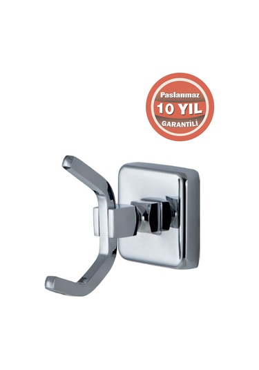 Çelik Banyo Paslanmaz Pirinç Kumru 1'li Askılık Havluluk Banyo Askısı Krom