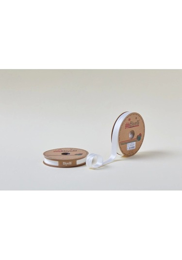 Biye Saten Katlı 002 Ekru 2 Cm 25 Metre %100 Polyester