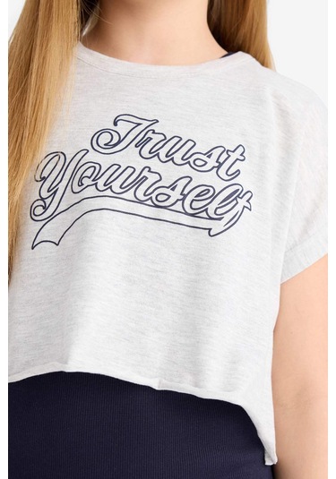 DeFacto Kız Çocuk 2'li Takım Bisiklet Yaka Tişört Fitilli Kaşkorse Yazlık Elbise B4496A825SMNV251 DeFacto Kız Çocuk 2'li Takım Bisiklet Yaka Tişört Fitilli Kaşkorse Yazlık Elbise B4496A825SMNV251