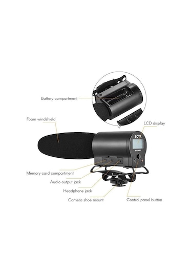 Boya By Dmr7 Shotgun Mikrofon Ses Kayıt Cihazı