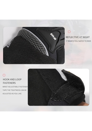 Jeehugo Bsddp Rh-a0131 Yeşil Xxl Motor Bisikleti Eldiveni: Kaymazsız, Dokunmatik Ekran, Darbe Emici Ve Reflektif Tasarım - Mevsimlere Uygun