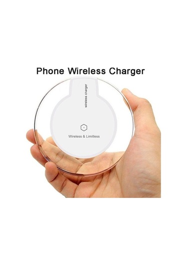 Sandwich Siyah Kablosuz Qi Şarj Cihazı, Hızlı Şarj, Güvenli Kristal Stand, Telefon Destekli