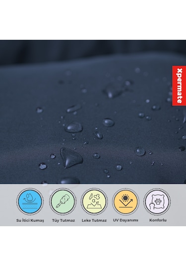 Xpermate Biscuit Tüy Tutmaz Kedi Köpek Yatağı 60 x 55 x 28 CM