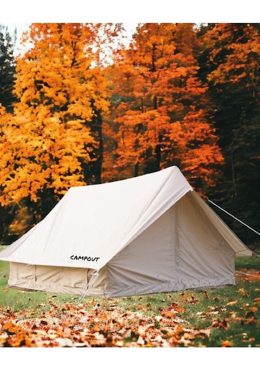 Campout Pluton 3,20x3 Mt Kanvas Çadır Krem