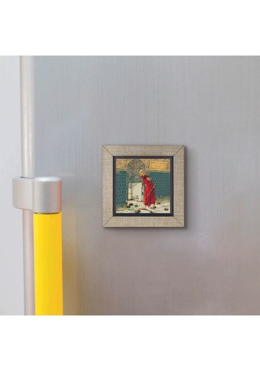 Kaplumbağa Terbiyecisi Replika Baskılı Mdf Magnet 7x7 308