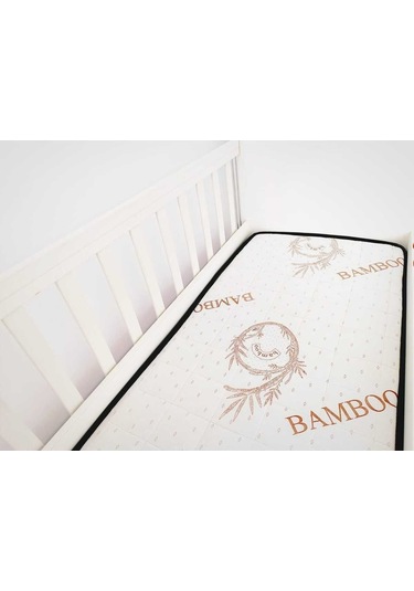 Kapitoneli 70x110x10 Soft Bamboo Bebek Yatağı Bmb-007