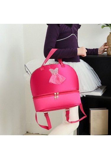 Suntek Bale Dans Sırt Çantası Sporları Seyahatleri İçin Gül Kırmızısı