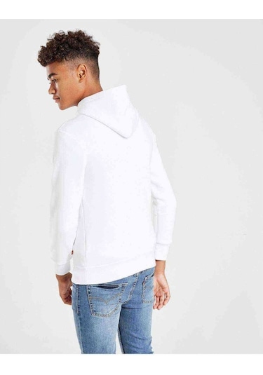 Anime One Piece Baskılı Unisex Çocuk Kapüşonlu Beyaz Sweatshirt (528916517)