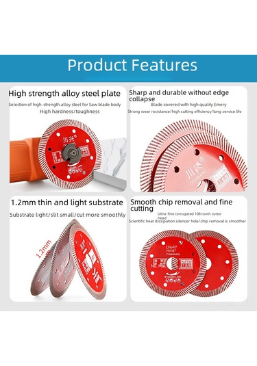 Aubyhe Seramik, Mermer Ve Tam Seramik Levhalar İçin Ultra İnce Kırılmaz Kesim Diski - Profesyonel Açımlı Motor Uyumlu, Su Olmadan Kuru Kesim