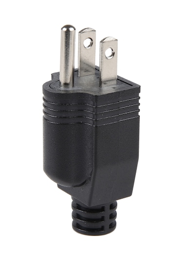 Us Fiş Erkek Ac Duvar Evrensel Seyahat Güç Soketi Fiş Adaptörü Siyah