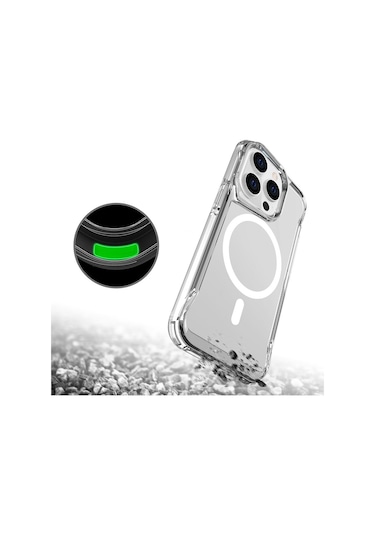 İphone Uyumlu  14 Pro Max Kılıf Zore Magsafe Şarj Özellikli T-max Magsafe Kapak