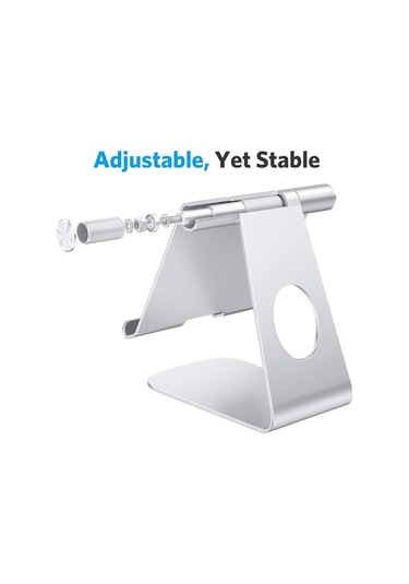 Cbtx P31 Evrensel Masaüstü Cep Telefonu Tablet Tutucu Braketi Ayarlanabilir Alüminyum Alaşımlı Stand - Siyah