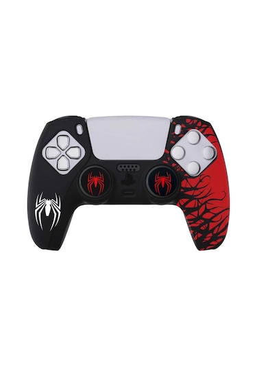 Ps5 Dualsense Spider-man Koruyucu Silikon Kılıf + Analog Silikon Koruyucu