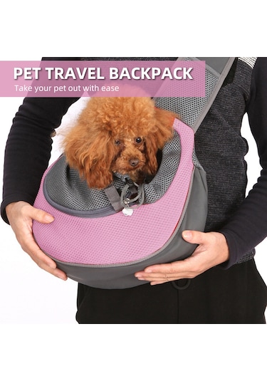Samdoo Küçük Evcil Hayvanlar İçin透气klı Askılı Taşıma Çantası - Pembe S 3 Kg'a Kadar , Kolluklu, Ayarlanabilir Kemer, Güvenli Kilit Ve Çekmecik Tasarımı